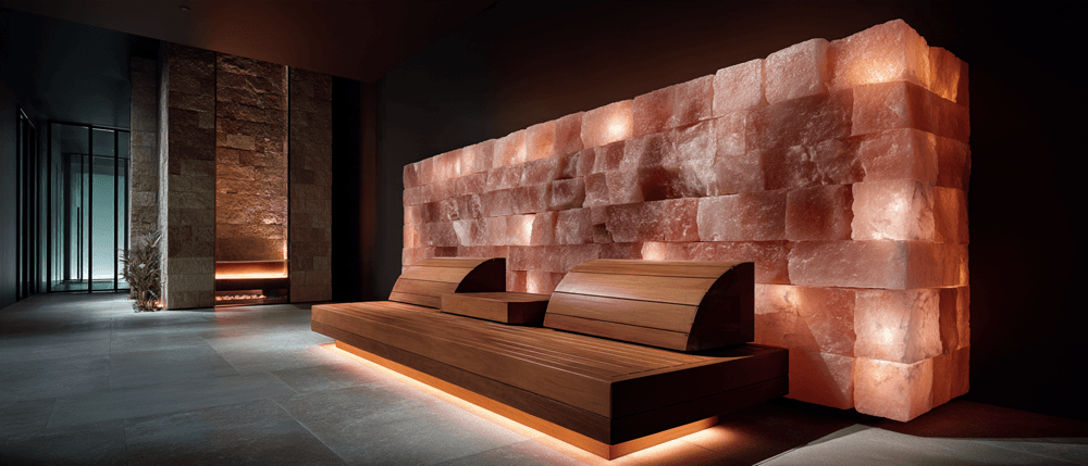 Heat and salt therapy in one room